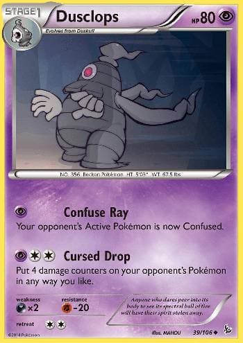 Carta Dusclops (39/106) do set Flash de Fogo — Pokémon TCG | Bynx