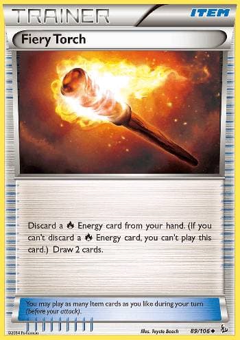 Carta Fiery Torch (89/106) do set Flash de Fogo — Pokémon TCG | Bynx