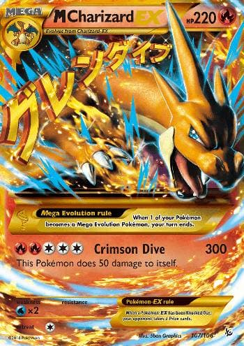 M Charizard-EX (107/106) — Flash de Fogo
