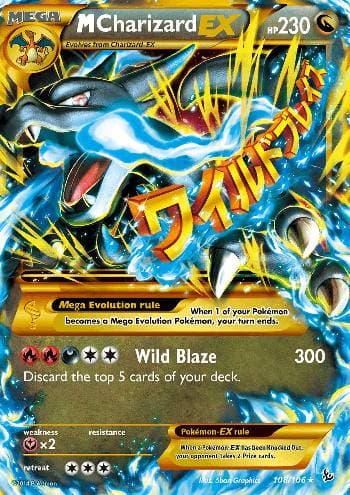Carta M Charizard-EX (108/106) do set Flash de Fogo — Pokémon TCG | Bynx