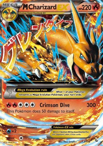 M Charizard-EX (13/106) — Flash de Fogo