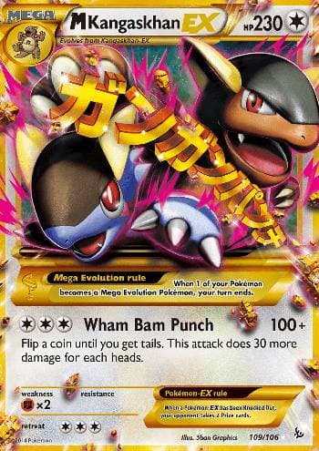 Carta M Kangaskhan-EX (109/106) do set Flash de Fogo — Pokémon TCG | Bynx