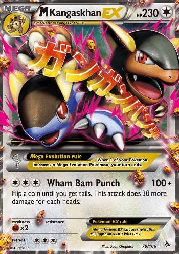 Carta M Kangaskhan-EX (79/106) do set Flash de Fogo — Pokémon TCG | Bynx