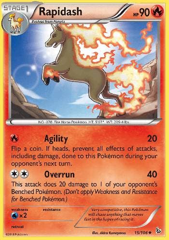 Carta Rapidash (15/106) do set Flash de Fogo — Pokémon TCG | Bynx