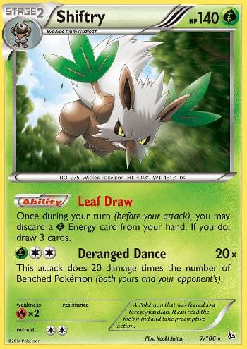 Carta Shiftry (7/106) do set Flash de Fogo — Pokémon TCG | Bynx