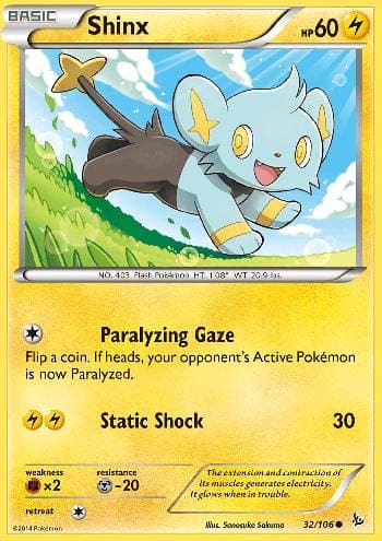 Carta Shinx (32/106) do set Flash de Fogo — Pokémon TCG | Bynx