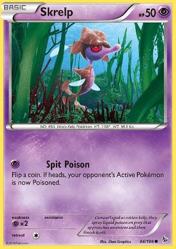 Carta Skrelp (44/106) do set Flash de Fogo — Pokémon TCG | Bynx