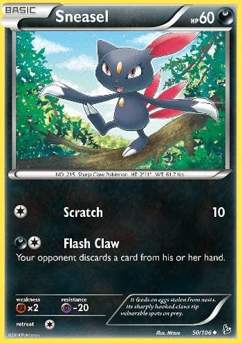 Carta Sneasel (50/106) do set Flash de Fogo — Pokémon TCG | Bynx