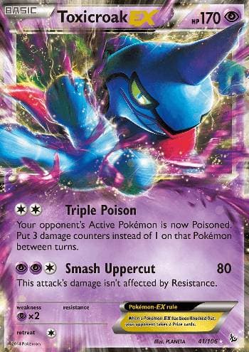 Toxicroak-EX (41/106) — Flash de Fogo