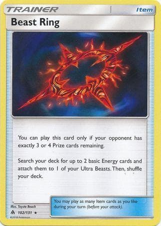 Carta Beast Ring (102/131) do set Luz Proibida — Pokémon TCG | Bynx