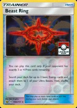 Carta Beast Ring (102a/131) do set Luz Proibida — Pokémon TCG | Bynx