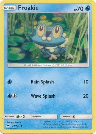 Carta Froakie (22/131) do set Luz Proibida — Pokémon TCG | Bynx