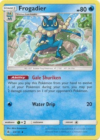 Carta Frogadier (23/131) do set Luz Proibida — Pokémon TCG | Bynx