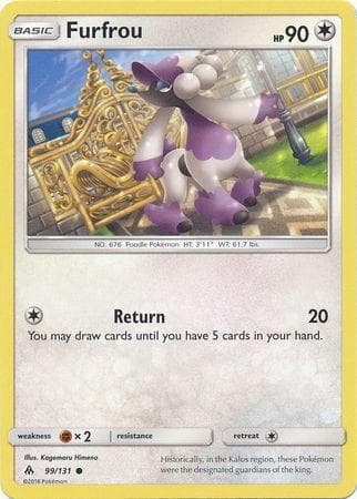 Carta Furfrou (99/131) do set Luz Proibida — Pokémon TCG | Bynx