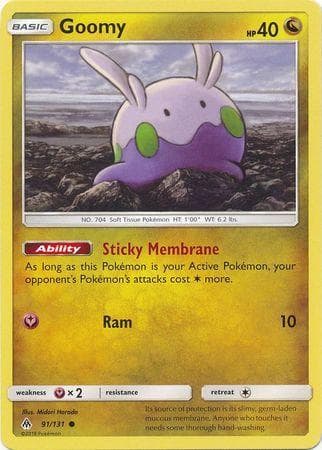 Carta Goomy (91/131) do set Luz Proibida — Pokémon TCG | Bynx