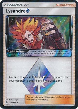 Carta Lysandre Prism Star (110/131) do set Luz Proibida — Pokémon TCG | Bynx
