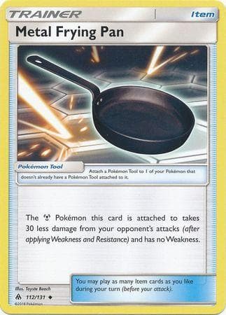 Carta Metal Frying Pan (112/131) do set Luz Proibida — Pokémon TCG | Bynx