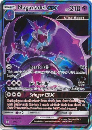 Carta Naganadel-GX (56/131) do set Luz Proibida — Pokémon TCG | Bynx