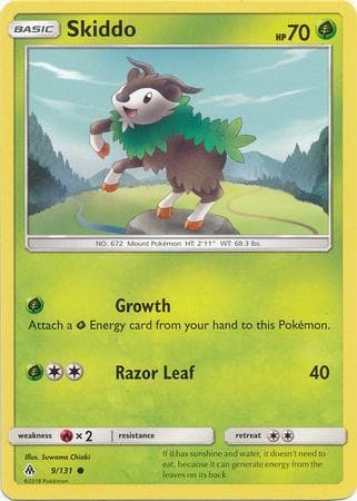 Carta Skiddo (9/131) do set Luz Proibida — Pokémon TCG | Bynx