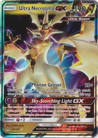 Carta Ultra Necrozma-GX (95/131) do set Luz Proibida — Pokémon TCG | Bynx