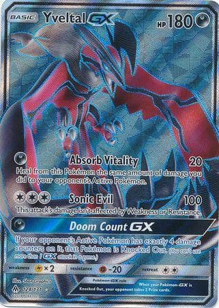 Carta Yveltal-GX (124/131) do set Luz Proibida — Pokémon TCG | Bynx