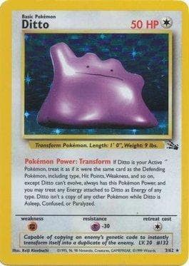 Carta Ditto (3/62) do set Fóssil — Pokémon TCG | Bynx