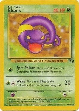 Carta Ekans (46/62) do set Fóssil — Pokémon TCG | Bynx