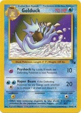 Carta Golduck (35/62) do set Fóssil — Pokémon TCG | Bynx