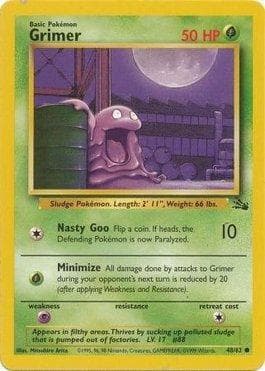 Carta Grimer (48/62) do set Fóssil — Pokémon TCG | Bynx