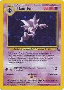 Carta Haunter (6/62) do set Fóssil — Pokémon TCG | Bynx