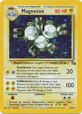 Carta Magneton (11/62) do set Fóssil — Pokémon TCG | Bynx