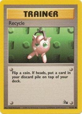 Carta Recycle (61/62) do set Fóssil — Pokémon TCG | Bynx