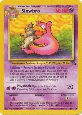 Carta Slowbro (43/62) do set Fóssil — Pokémon TCG | Bynx