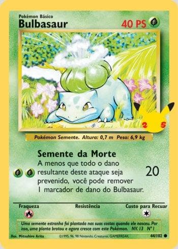 Carta Bulbasaur (Oversized) (44/25) do set Liga BR — FPP — Pokémon TCG | Bynx