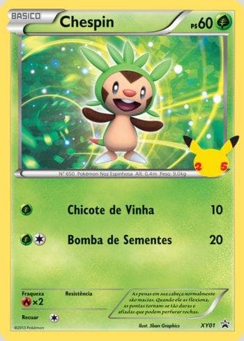 Chespin (Oversized) (XY01/25) — Liga BR — FPP