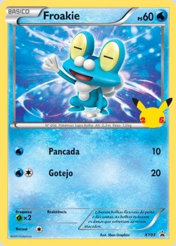 Carta Froakie (Oversized) (XY03/25) do set Liga BR — FPP — Pokémon TCG | Bynx