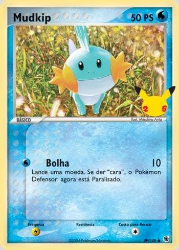Carta Mudkip (Oversized) (59/25) do set Liga BR — FPP — Pokémon TCG | Bynx