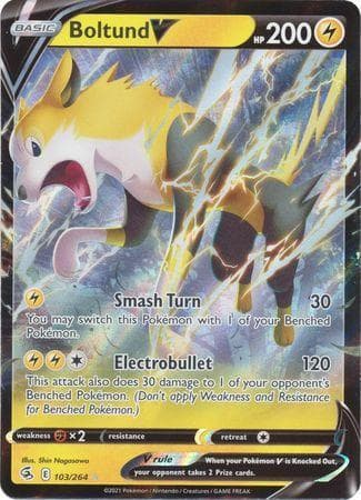 Carta Boltund-V (103/264) do set Golpe Fusão — Pokémon TCG | Bynx
