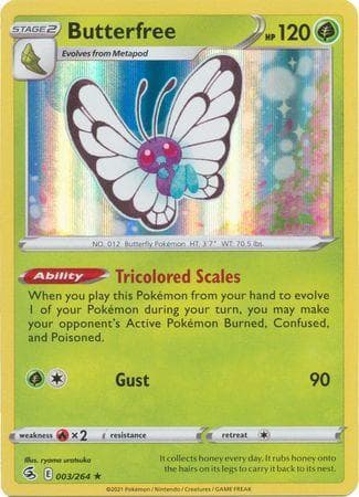 Carta Butterfree (3/264) do set Golpe Fusão — Pokémon TCG | Bynx