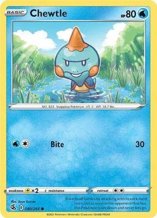 Carta Chewtle (80/264) do set Golpe Fusão — Pokémon TCG | Bynx