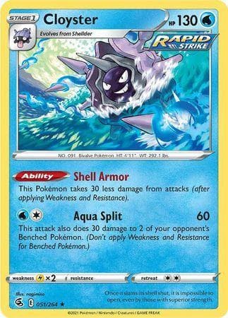 Cloyster (51/264) — Golpe Fusão
