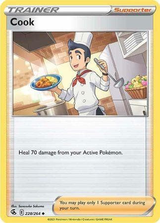 Carta Cook (228/264) do set Golpe Fusão — Pokémon TCG | Bynx