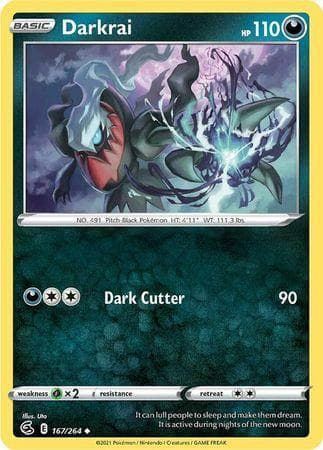 Carta Darkrai (167/264) do set Golpe Fusão — Pokémon TCG | Bynx