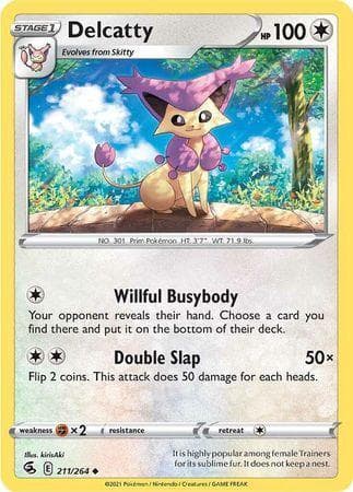 Carta Delcatty (211/264) do set Golpe Fusão — Pokémon TCG | Bynx
