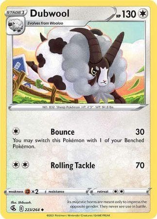 Carta Dubwool (223/264) do set Golpe Fusão — Pokémon TCG | Bynx