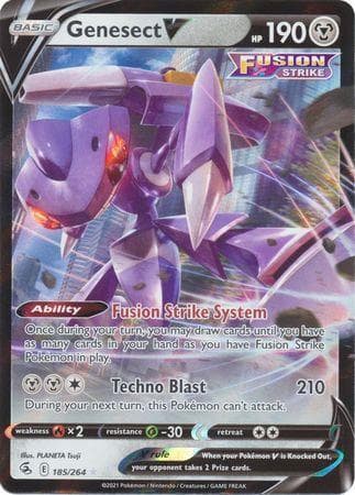 Carta Genesect-V (185/264) do set Golpe Fusão — Pokémon TCG | Bynx