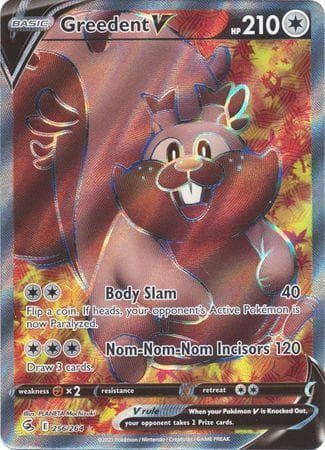 Carta Greedent-V (256/264) do set Golpe Fusão — Pokémon TCG | Bynx