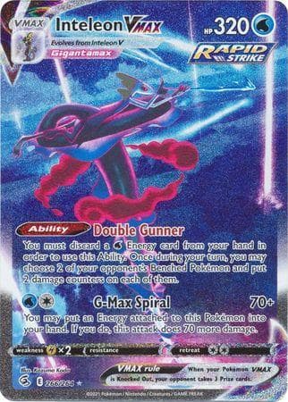 Carta Inteleon-VMAX (266/264) do set Golpe Fusão — Pokémon TCG | Bynx