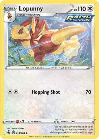 Lopunny (213/264) — Golpe Fusão