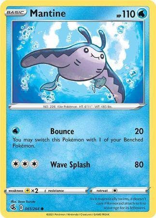 Carta Mantine (61/264) do set Golpe Fusão — Pokémon TCG | Bynx